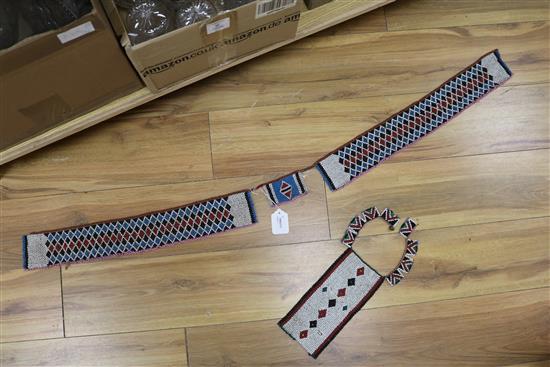 A collection of Zulu beadwork,